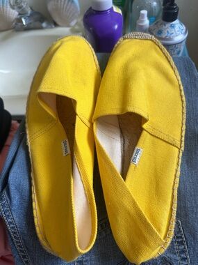 Soludos Bright Yellow Canvas Espadrilles